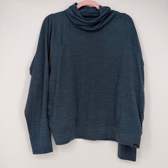 Prana Sol Protect Turtleneck Shirt Womens Sz XL- Dark Sky - Picture 1 of 5